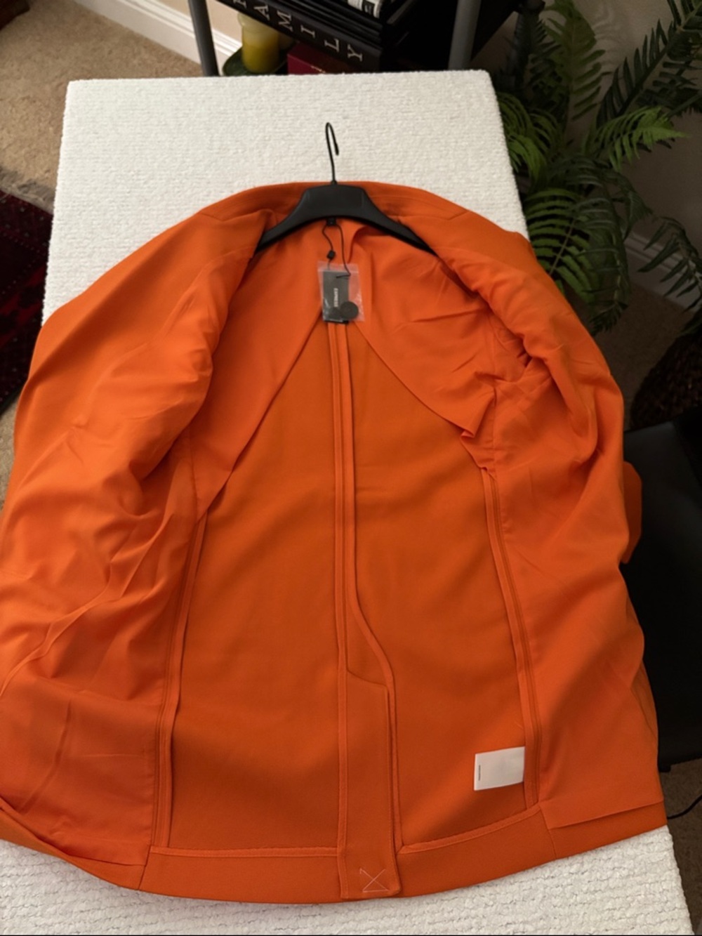 Express Orange Color Tailored Blazer - Picture 13 of 15